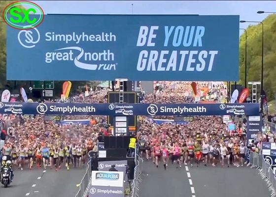 Εξωτερική οθόνη LED διαφήμισης P3.91 με υψηλή φωτεινότητα, υδατοστεγή IP65 και πλήρη χρωματική οθόνη