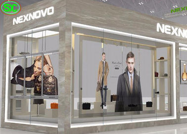 Εμπορική 1R1G1B Διαφανής οθόνη τηλεόρασης LED 1000mmx1000mm Μέγεθος θήκης