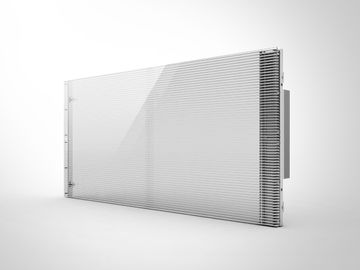Εσωτερικό P3.91 Διαφανής οθόνη LED Παράθυρο γυαλιού Αλουμινίου Υλικό ντουλάπι LED διαφανής οθόνη