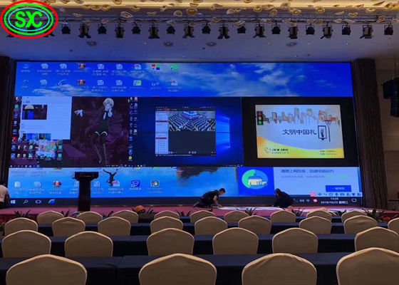 Μικρής κλίσης υψηλής ευκρίνειας έγχρωμη εσωτερική οθόνη LED P2.5 P3 LED οπτικοακουστική διαφήμιση led