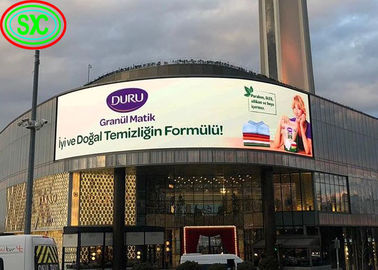 Τυλιγμένη εξωτερική διαφημιστική οθόνη LED, οθόνη LED P6, πλήρης χρώματος 20W εσωτερική πλήρης χρωματική οθόνη LED