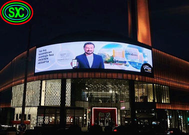 Τυλιγμένη εξωτερική διαφημιστική οθόνη LED, οθόνη LED P6, πλήρης χρώματος 20W εσωτερική πλήρης χρωματική οθόνη LED