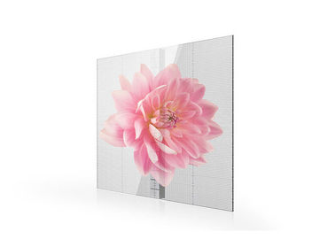 Πλήρως χρωματική διαφανής οθόνη LED P3.91-7.82 1000mm*500mm/1000mm*1000mm Παράθυρα από γυαλί