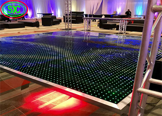 Καλή τιμή SMD3535 Ενδοσωματικό πλήρες χρώμα LED πάτωμα χορού 4.81mm Pixel IP65 Αδιάβροχο σε απευθείας σύνδεση
