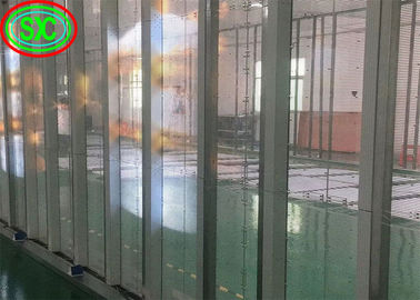 Διαφημιστικό πάνελ Epistar Chip Διαφανές LED Κεραμίδιο Διαφανής LED οθόνη Διαφανή γυάλινη LED οθόνη