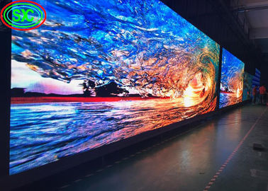 Εξωτερική οθόνη από αλουμίνιο με LED, υδατοασφαλής HD, τοίχος βίντεο εμπορικού κέντρου