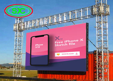 Εξωτερική HD πλήρης χρώσης P8 LED οθόνη Εμπορικό Κέντρο Βίντεο τοίχος με κανονικό μέγεθος ντουλάπι