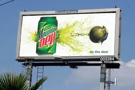 Εξωτερική Αδιάβροχη IP65 Υψηλή φωτεινότητα Πλήρης χρωματική διαφήμιση P8mm οθόνη LED