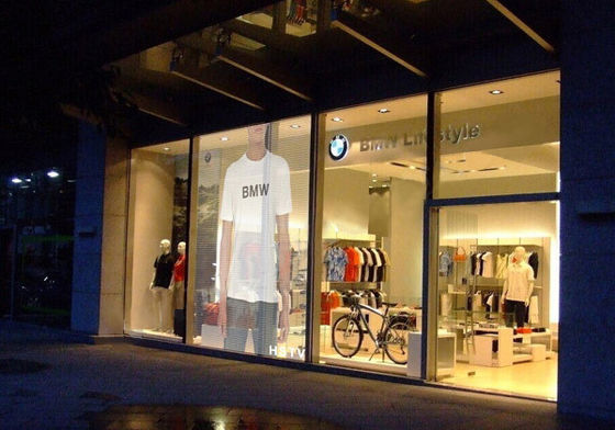 Π3.91-7.82 Διαφανής οθόνη LED 5000 cd/m2 πλήρες χρώμα