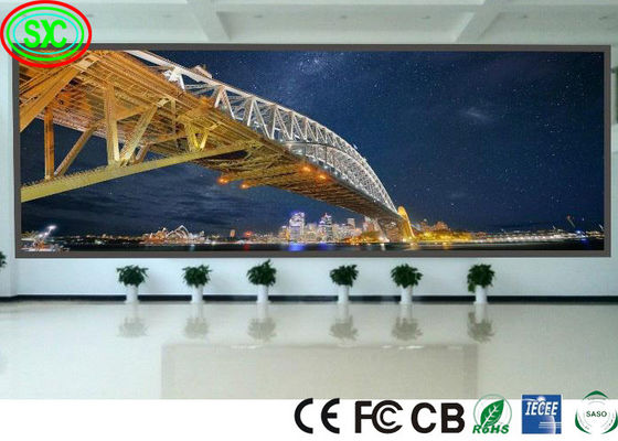 Χωρίς λάσπη HD Οπτικοακουστικό P2 P3 256*128mm Εσωτερική οθόνη LED πλήρους χρώματος Οθόνη LED πλήρους χρώματος