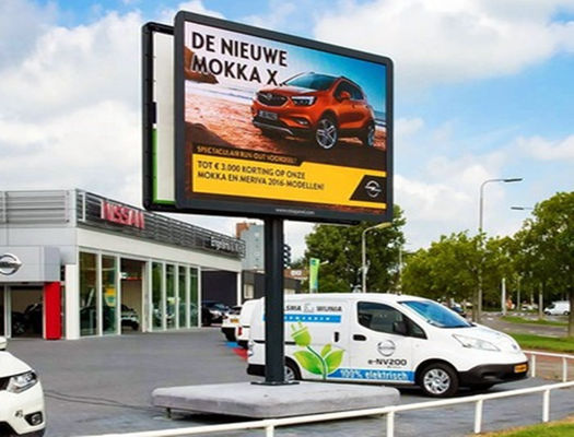 Υψηλή φωτεινότητα P8 32 * 16 κουκίδες LED διαφημιστικές πινακίδες για εμπορικό κέντρο