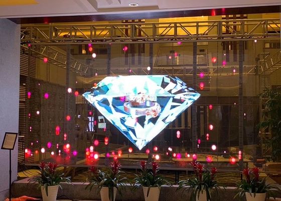 Καλή τιμή SMD2121 Αδιάβροχη διαφανής οθόνη LED για ελκυστική εξωτερική διαφήμιση σε απευθείας σύνδεση