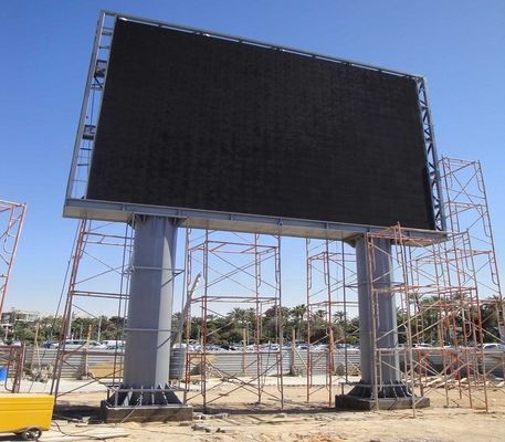 Καλή τιμή Μεγάλα εξωτερικά πλήρη χρώμα αδιάβροχα P10 διαφημιστικά LED πινακίδες με στήλη σε απευθείας σύνδεση