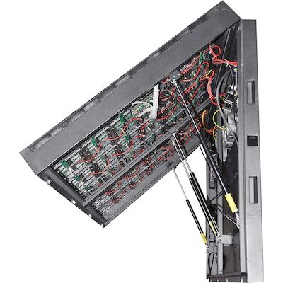 6mm Pixel Pitch Εξωτερική πλήρης χρωματική οθόνη LED Ασύρματος έλεγχος εμπρός/πίσω IP65/IP54 Σιδερωμένο ατσάλινο ντουλάπι 32.5kg