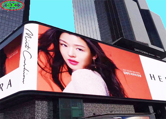 P10 Εξωτερική Οθόνη LED Διαφήμισης με Βήμα Εικονοστοιχείων 10mm, Αδιάβροχη IP65