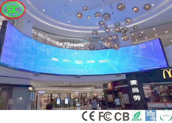 Εσωτερική 1100cd/M2 P3.91 Κύκνωτη οθόνη LED σκηνής 240W/M2 οθόνη φόντου σκηνής
