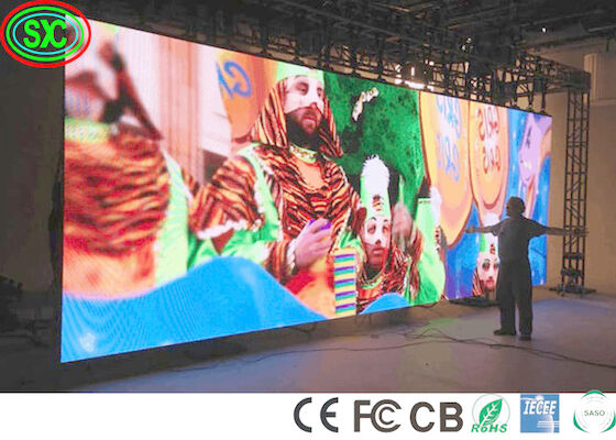 FCC 400W/τ.μ. Σταθερή εσωτερική οθόνη LED Πέλμα 2.5mm εσωτερική οθόνη LED πλήρους χρώματος