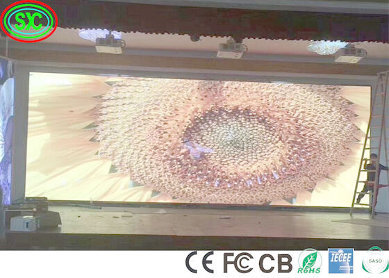 HD Full Color SMD LED Screen Die-Cast Aluminum Panel Στάδιο Φόντο Πλήρους Χρώματος 256mm X 128mm Μέγεθος Μονούλης
