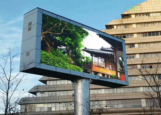 Εικονική οθόνη LED Σταθερή εγκατάσταση P10 Εξωτερική διαφήμιση LED πλήρους χρώματος Πίνακα διαφημίσεων