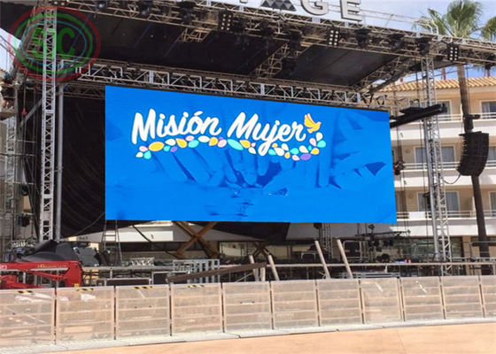 Κρεμαστική σειρά εξωτερικής οθόνης LED P6 ενοικίαση LED σήμα παίζουν ποδοσφαιρικά παιχνίδια