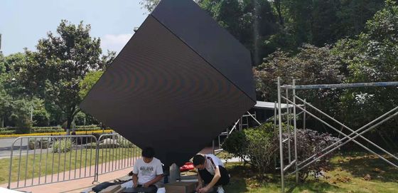 Εσωτερικό Εξωτερικό 6 πλευρές Smd3535 2000nits Cube LED Video Wall P3.91mm Για DJ Stage