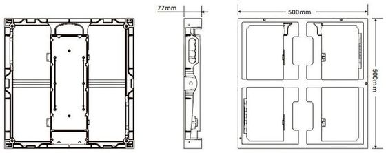 πλήρης χρώσης HD Led οθόνη Βίντεο τοίχος P3.91 εξωτερική αδιάβροχη υψηλή φωτεινότητα Για ενοικίαση εκδηλώσεων