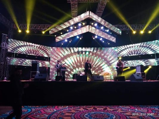 P3.91 Εσωτερική οθόνη LED HD Stage 64x64 Dot Matrix για ενοικίαση και κρέμαση