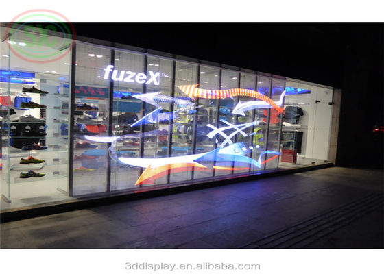 P3.91mm-7.82mm Διαφανείς οθόνες LED υψηλή φωτεινότητα πλήρες χρώμα