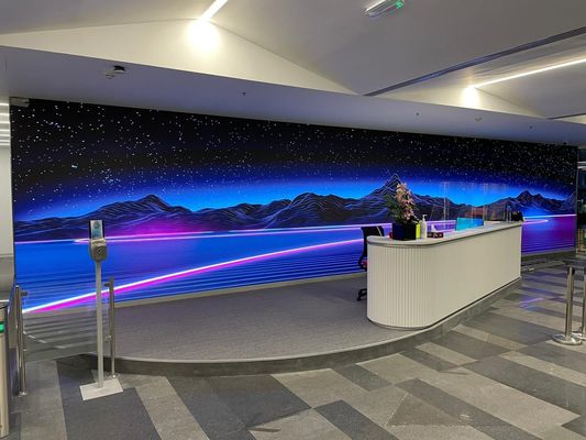 Εικονική οθόνη LED από αλουμίνιο SMD2727 P4 Πλήρης χρωματική οθόνη LED Ultra Slim