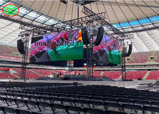 Εξωτερική οθόνη HD υψηλής ανάλυσης P6 Stage LED ενοικίασης 192x192mm 32x32 ανάλυση