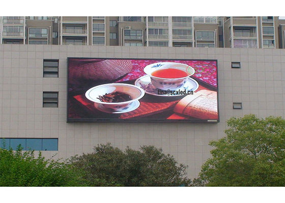 Εξωτερικό κτίριο Full Color P10 LED Billboard 10mm Pixel Pitch IP65 Αδιάβροχο