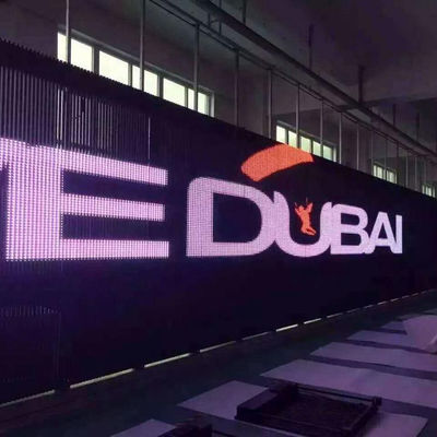 Full Color HD Ευέλικτο 4000 cd/sqm Διαφανές LED Panel διαφανής led οθόνη