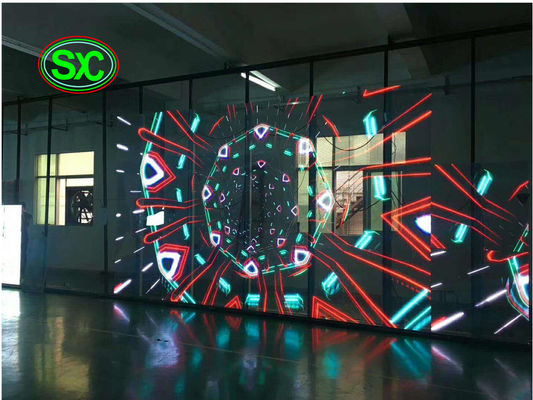 SMD 2121 Διαφανές LED Panel Διαφανής LED οθόνη Epistar Chip υψηλή ορατότητα