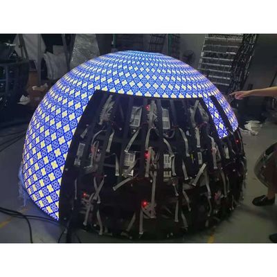 360 μοίρες κυλινδρική οθόνη LED εξωτερική καμπύλη στήλης οθόνη διαφημιστική πινακίδα