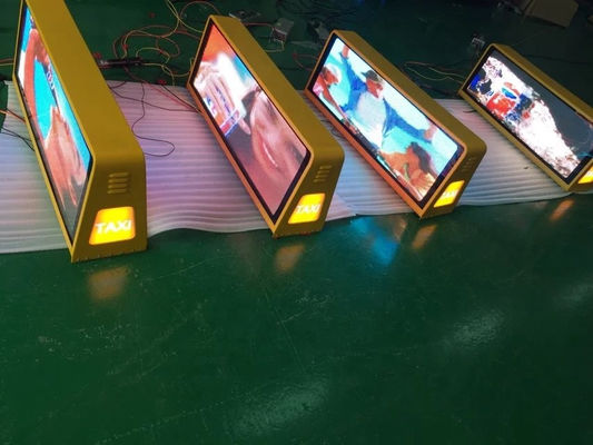Διπλή πλευρά P5 διαφήμιση LED οθόνη οροφή αυτοκινήτου σήμα ταξί πάνω LED οθόνη