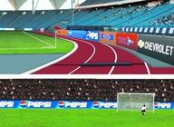 P10 10mm περίμετρος σταδίων γρύλων ποδοσφαίρου αθλητικής καλαθοσφαίρισης μαγνήσιου ρίψεων κύβων που διαφημίζει την οδηγημένη οθόνη επίδειξης