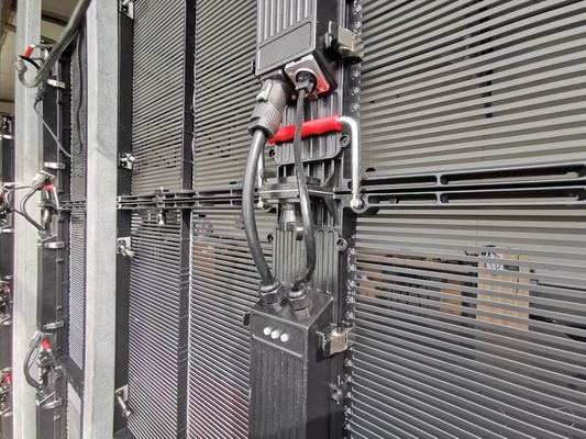 Διαφανής αφίσα κουρτίνα LED κυλίνδρος 62500 σημεία/τ.μ. SMD2121
