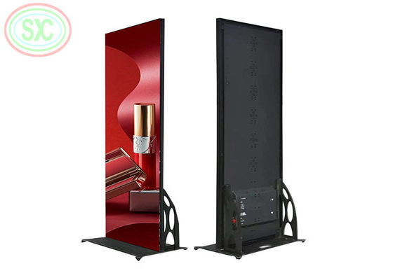 4K αδιάβροχο εσωτερικό πάτωμα στέκεται αφίσα LED οθόνη P2.5 LED σήμα κινητό