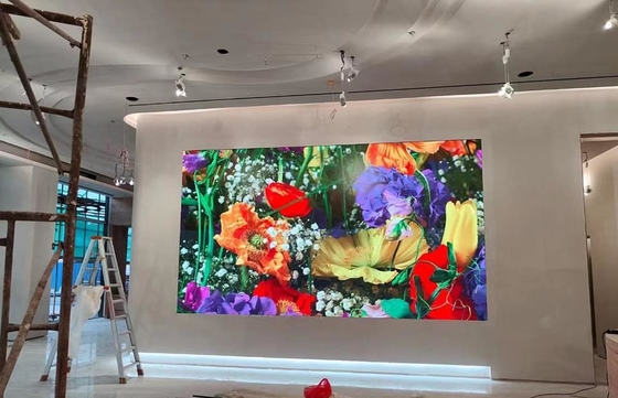 Εσωτερική οθόνη LED πλήρους χρώματος 512x512mm Σκηνή περαστικής πέψης Αλουμινίου Εικόνα Τείχος ενοικίασης διαφήμισης Πίνακα