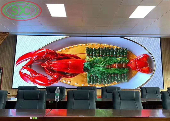 Μόνιμη εγκατάσταση εσωτερικού τοίχου LED P5 με ρυθμό ανανέωσης 3840Hz για αίθουσες συνεδριάσεων