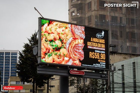 Εξωτερική πλήρης χρώσης οθόνη LED P10 σταθερή μονάδα με υψηλή φωτεινότητα αδιάβροχη IP65 ιδανική για διαφημιστικές πινακίδες και αθλητικούς χώρους