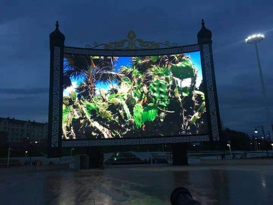 Εξωτερική έγχρωμη οθόνη LED P6 με υψηλή φωτεινότητα και ευρεία γωνία θέασης, κατάλληλη για σταθερή ή ενοικιαζόμενη εγκατάσταση