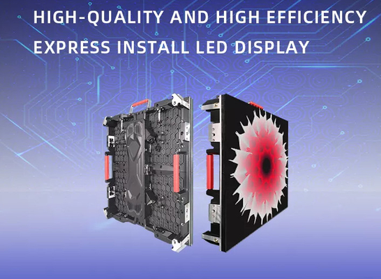Εξωτερική οθόνη LED HD P2.976 Ενοικίαση ντουλάπιων οθόνης LED Die Casting Αλουμίνιο 3840Hz πλήρης χρωματικής οθόνης LED