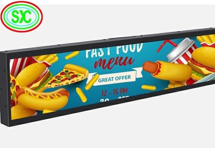 Π1.875 COB Εικόνα LED σε ράφι 900x60mm 800cd/sqm για λιανική πώληση