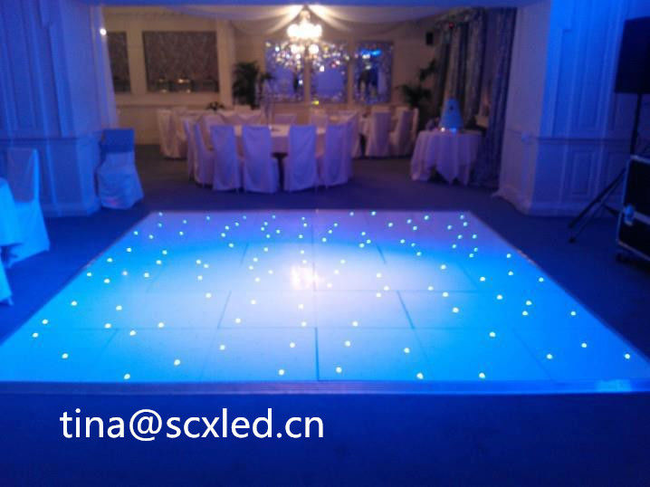 Εσωτερικός SMD3535 Sound Active Dj Led Disco Dance Floor Θερμός λευκός φακός