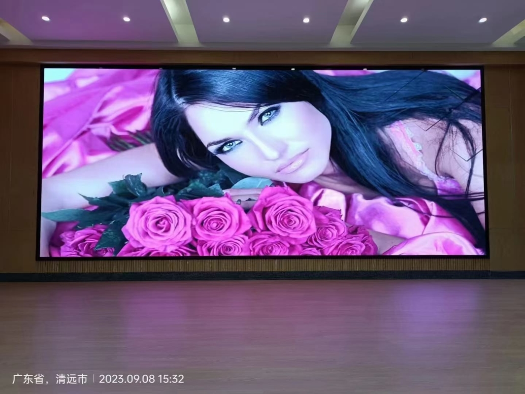 Πλήρο χρώμα P3.91 εσωτερικό Led Video Wall 500x500 Αλουμίνιο υδραργυριστικό ντουλάπι