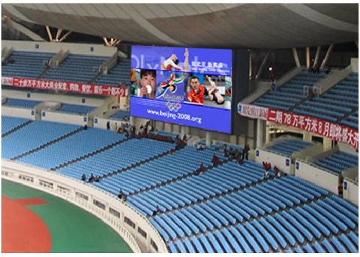 P10 Outdoor LED Display Για Στάδια IP65 Αδιάβροχο 10mm Pixel Υψηλή Φωτεινότητα