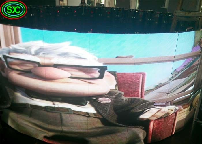 MBI5124 IC P3.91 εσωτερική ενοικίαση καμπυλωτή οθόνη οθόνης LED, κινητή οθόνη πλήρους χρώματος LED οθόνη πλήρους χρώματος