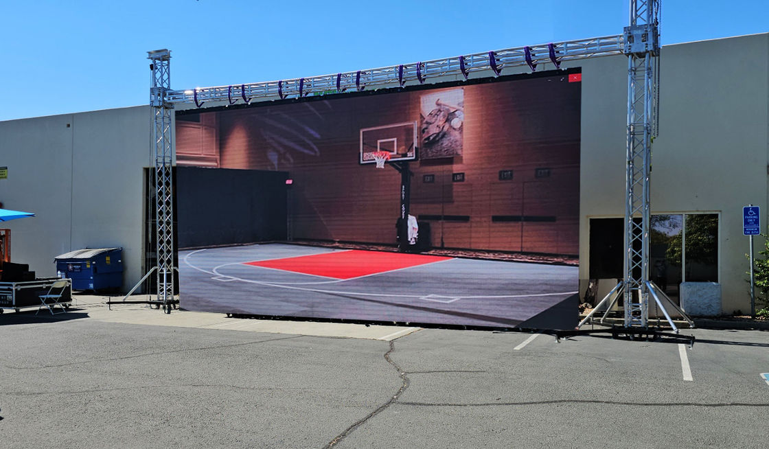 Εικονική οθόνη οθόνης LED πλήρους χρώματος P6 SMD 6000cd/m2