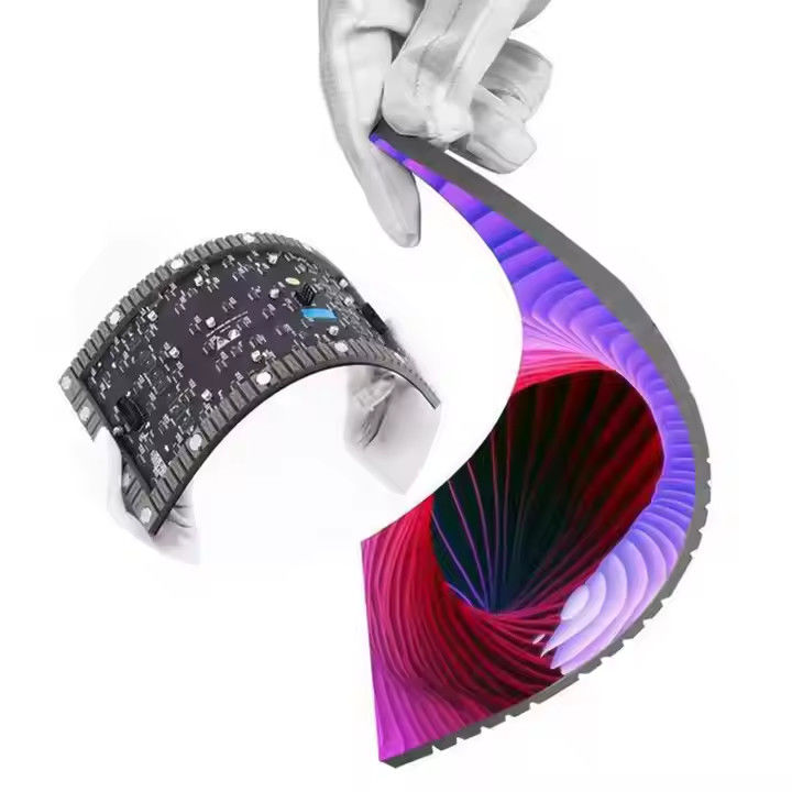 P4 4mm Ευέλικτη οθόνη βίντεο LED με κουρτίνα πλήρους χρώματος